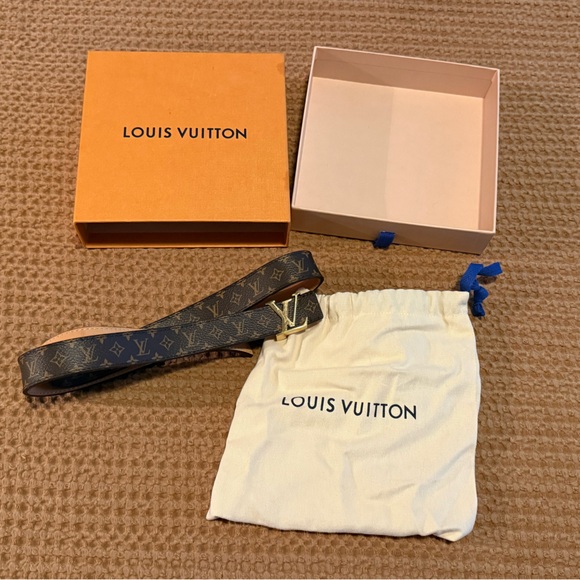 Louis Vuitton Monogram Belt in Black and Brown - Picture 1 of 5